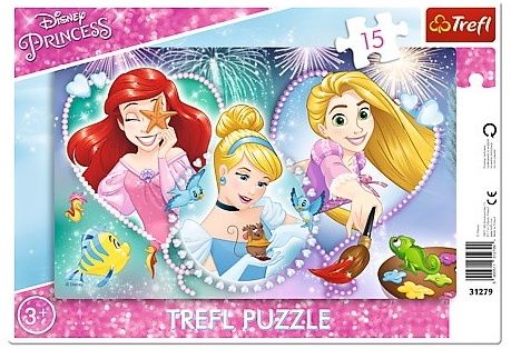 Puzzle Trefl v rámečku ( rámkové ) - Disney princezny 31279