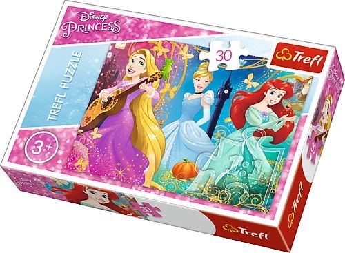 Trefl puzzle 30 dílků - Disney princezny 18234