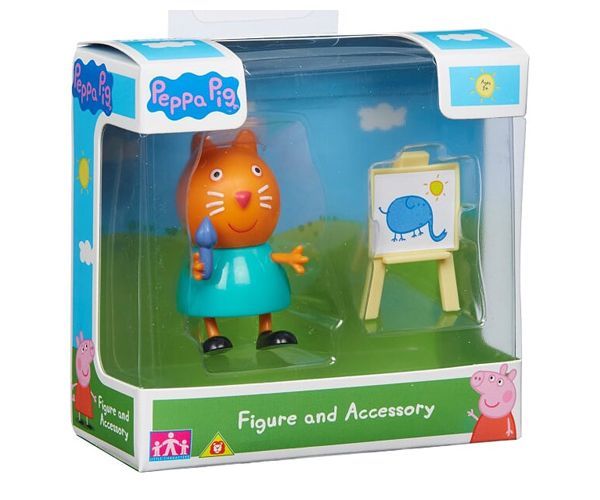 Peppa Pig - prasátko Peppa - figurka s doplňky II. kočka Candy s malířským stojanem TM Toys