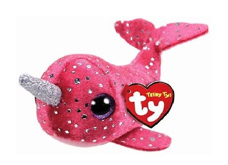 Plyšák TY - Teeny Ty´s - malá plyšová zvířátka - růžový narval Nelly 10 cm