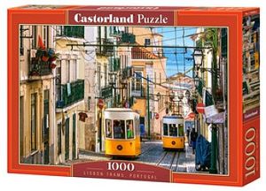 Puzzle Castorland  1000 dílků - Tramvaje v Lisabonu , Portugalsko   104260
