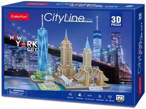 3D puzzle CubicFun CityLine - New York City 123 dílků Cubic Fun