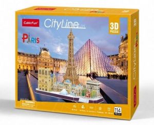 3D puzzle CubicFun CityLine - Paris 114 dílků Cubic Fun