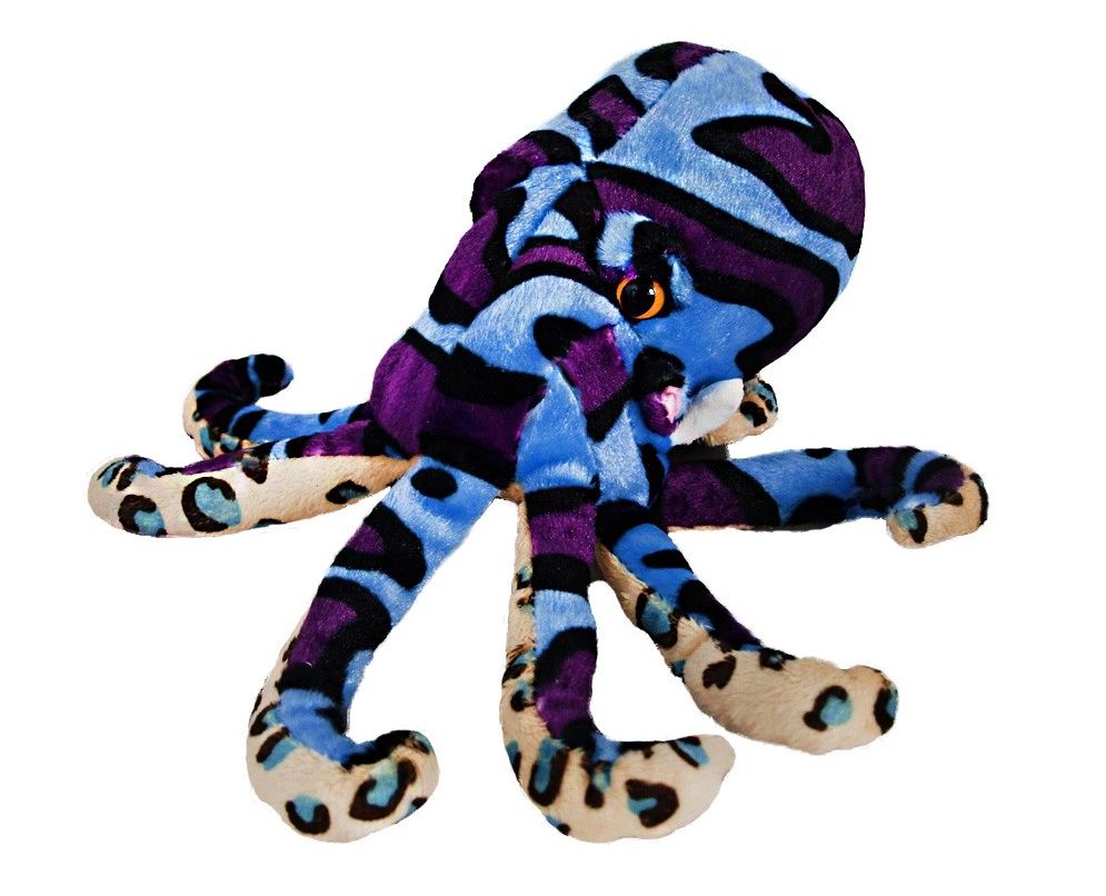 BEPPE - plyšová chobotnice 20 cm - modrá 13374