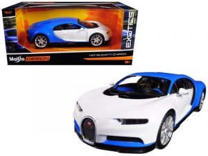 auto Maisto 1:24 Design - Bugatti Chiron - bílé