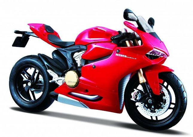 Maisto motorka 1:12 Ducati 1199 Panigale - červená