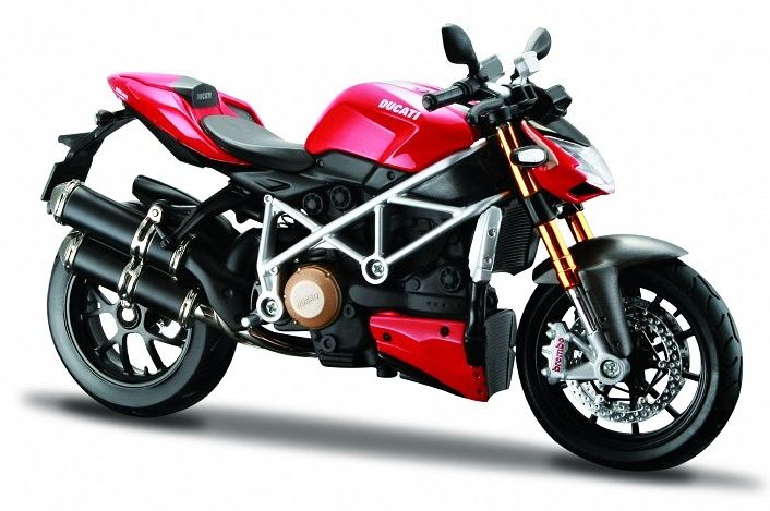 Maisto motorka 1:12 Ducati mod. Streetfighter S - červená