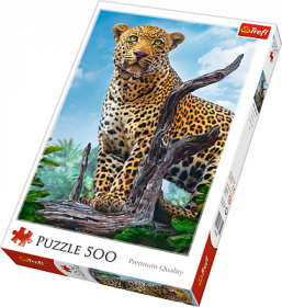 Puzle Trefl 500 dílků - Leopard  37332