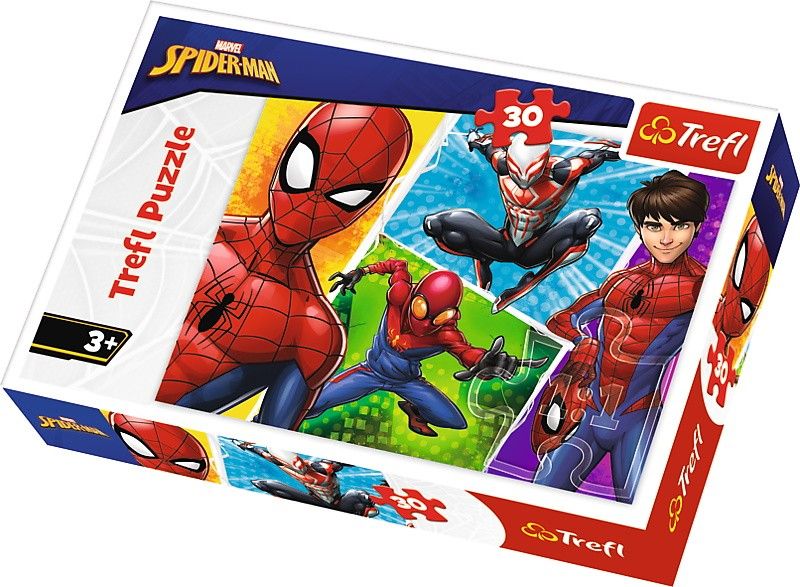 Trefl puzzle 30 dílků - Spiderman & Miquel 18242