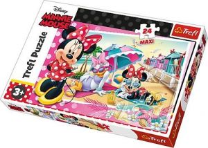 Trefl Puzzle Maxi 24 dílků - Minnie Mouse - dovolená s Minnie  14292 