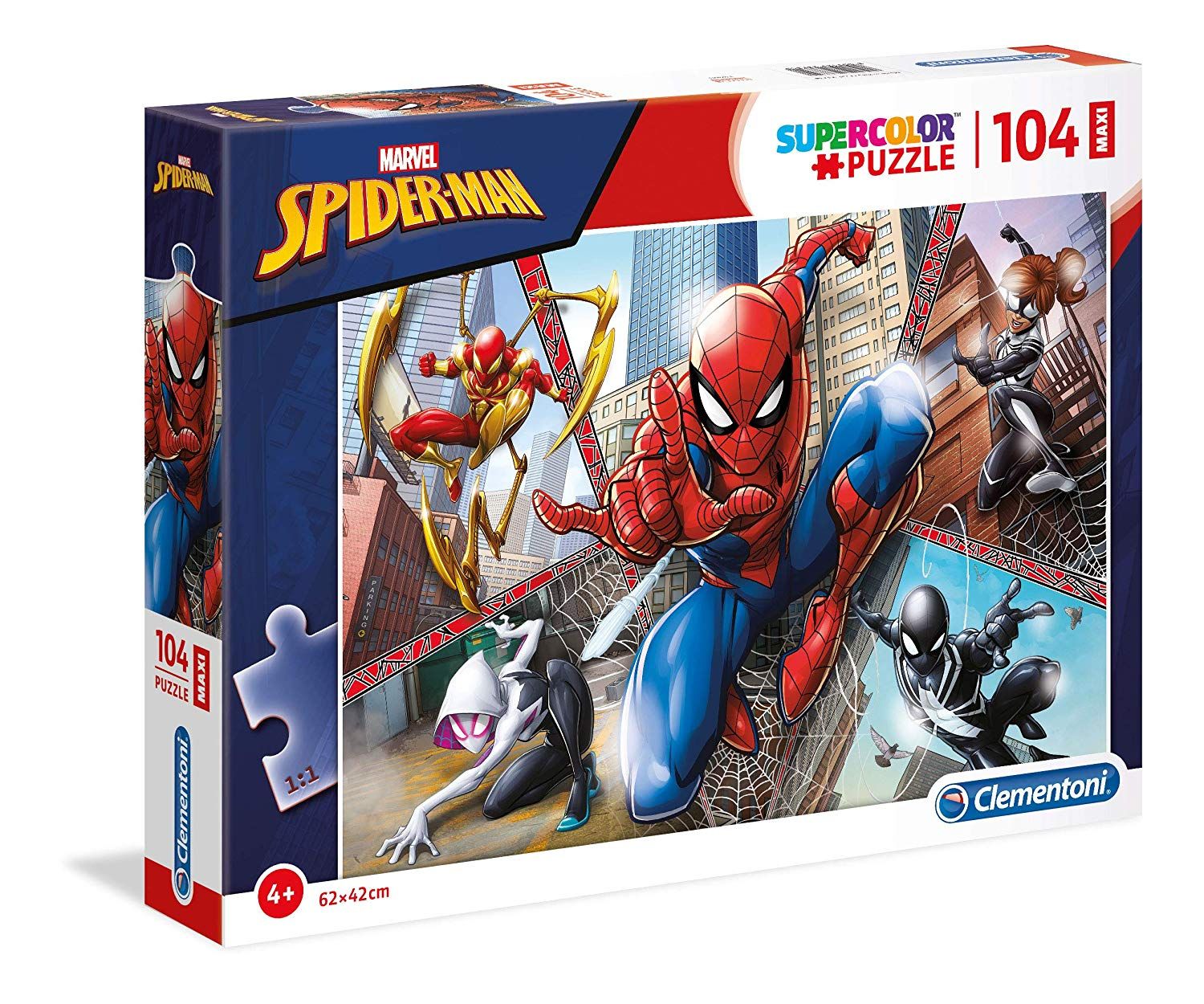 Clementoni puzzle 104 dílků MAXI - Spiderman 23734
