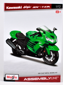 Maisto motorka 1:12 Kit - Kawasaki Ninja ZX 14R - zelená