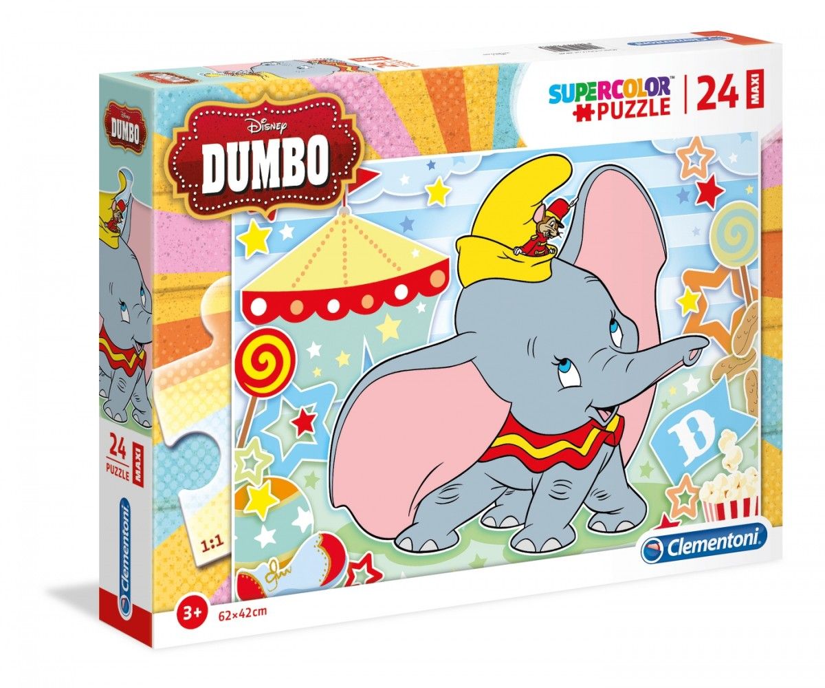 Puzzle Clementoni MAXI - 24 dílků - Dumbo 28501