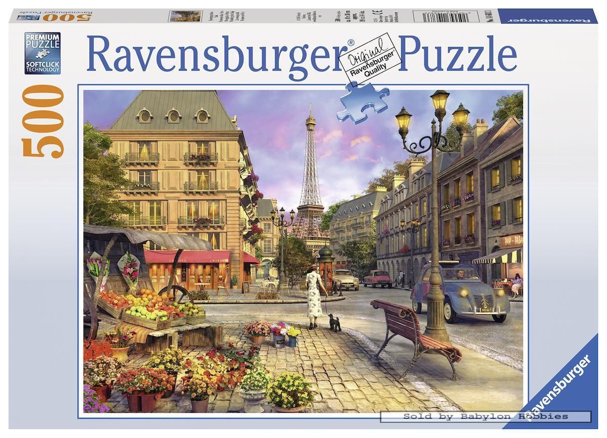 puzzle Ravensburger 500 dílků - Večerní procházka po Paříži 146833