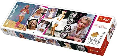 puzzle Trefl 500 dílků panorama - Marilyn Monroe - koláž 29509