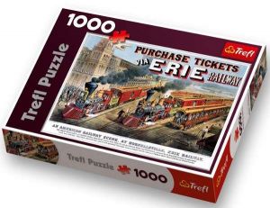 1000 dílků  Železnice v Hornellaville   -  puzzle Trefl 10294