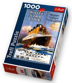 1000 dílků  -  Titanic - retro plakát 1911  -  puzzle Trefl 10282