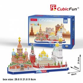 3D puzzle CubicFun CityLine - Moskva 204 dílků Cubic Fun