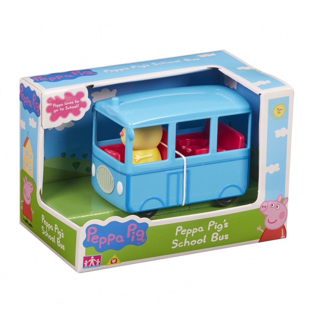 Prasátko PEPPA - školní autobus s 1 figurkou 06576 TM Toys