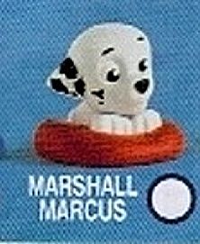 Spin Master - mini figurka 4 cm ( I série v sáčku ) Paw Patrol - ležící Marshall