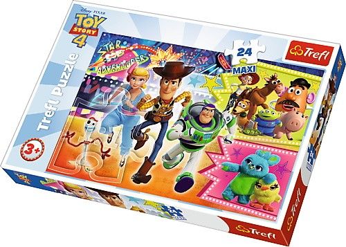 Trefl Puzzle Maxi 24 dílků - Toy Story - v poklusu za dobrodružstvím 14295
