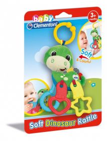 Clementoni Baby - měkoučký dinosaurs - chrastítko k zavěšení