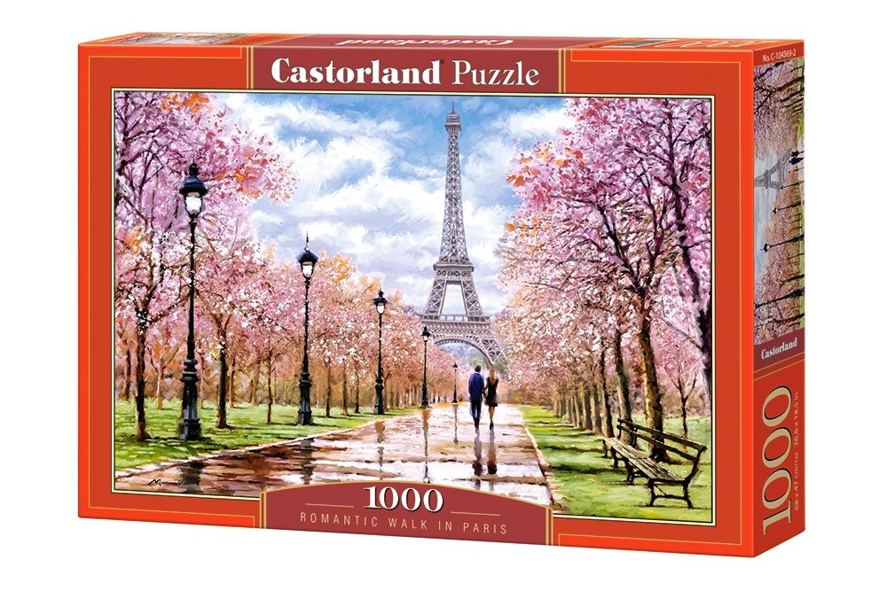 Puzzle Castorland 1000 dílků - Romantická procházka po Paříži 104369
