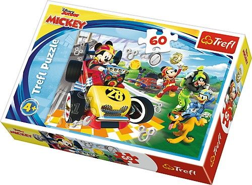 Puzzle Trefl 60 dílků - Minnie Mouse - závodníci 17322