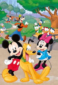 Clementoni puzzle 104 dílků + 3D figurka - Mickey Mouse 20157
