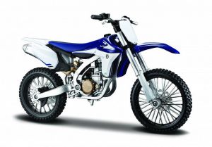Maisto motorka 1:12 Kit - Yamaha YZ 450 F modrá