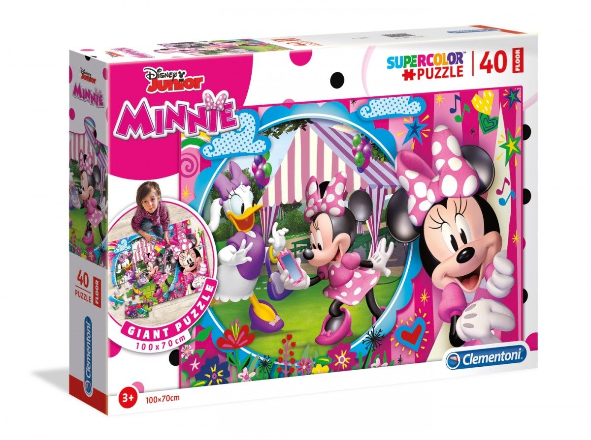 Podlahové puzzle Clementoni 40 dílků MEGA - Minnie Mouse 25462