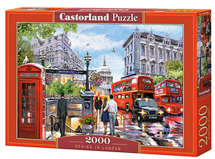 Puzzle Castorland 2000 dílků Jaro v Londýně 200788