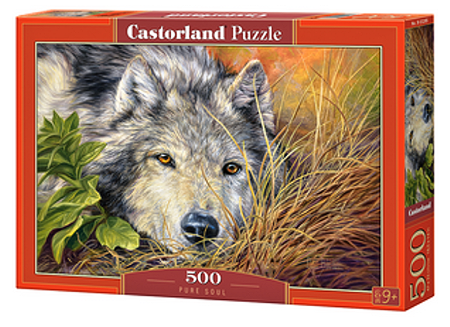 Puzzle Castorland 500 dílků - Čistá duše ( vlk ) 53285