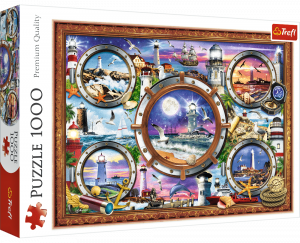Puzzle Trefl  1000 dílků  - Lo Coco -  Majáky  světa  10584