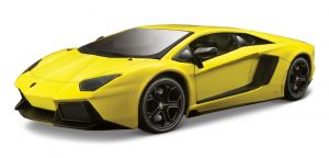 auto Maisto 1:24 Design - Lamborghini Aventador - žlutá barva