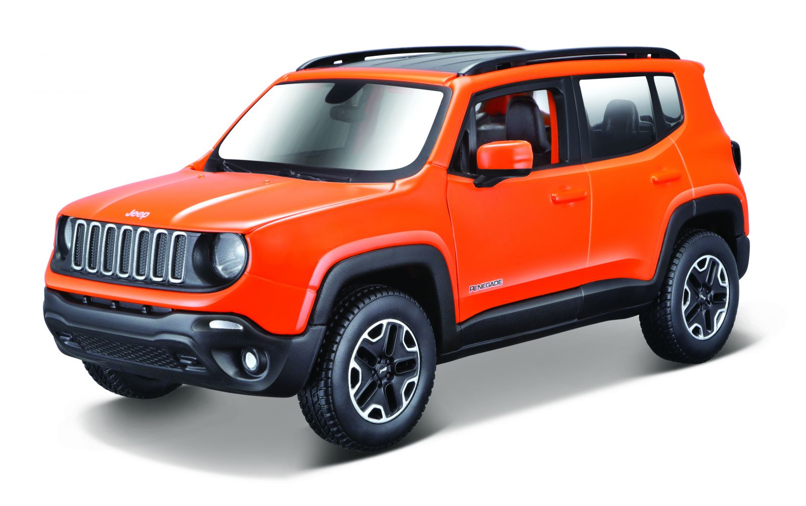 Maisto 1:24 Kit Jeep Renegade - model ke skládání - oranžová barva