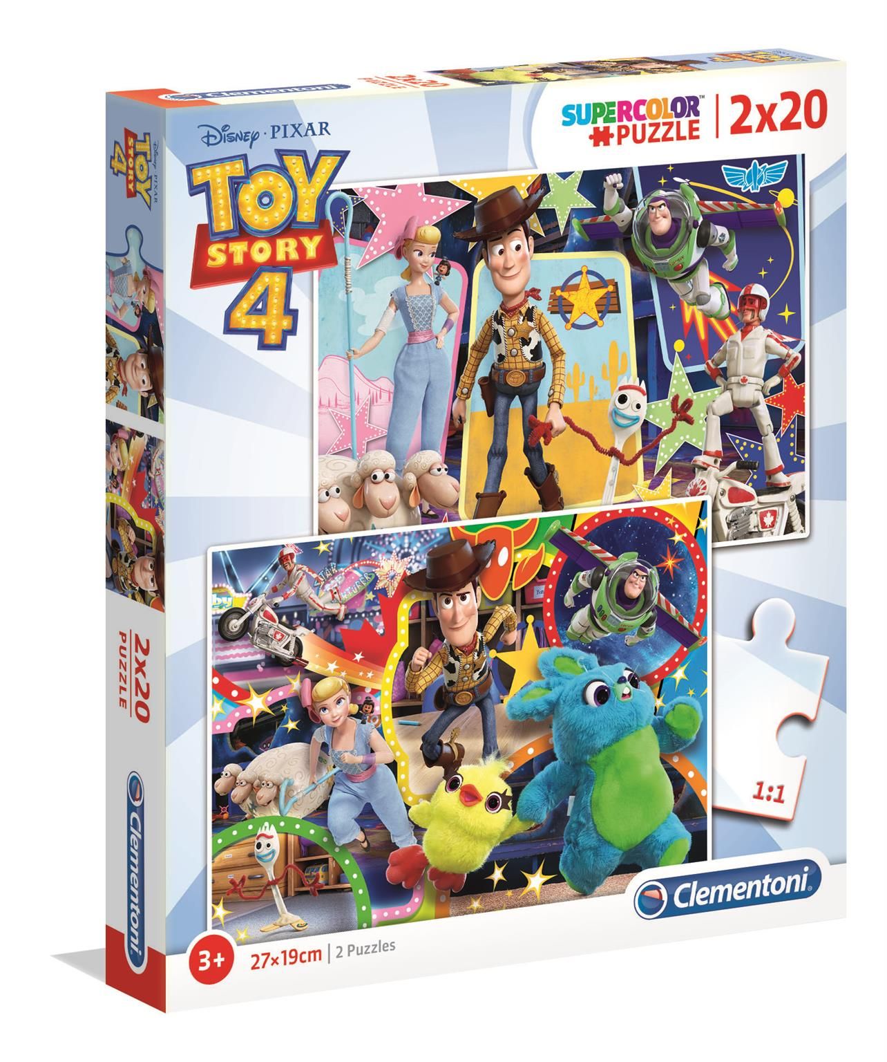Puzzle Clementoni 2x20 dílků - Toy Story 4 2v1 24761