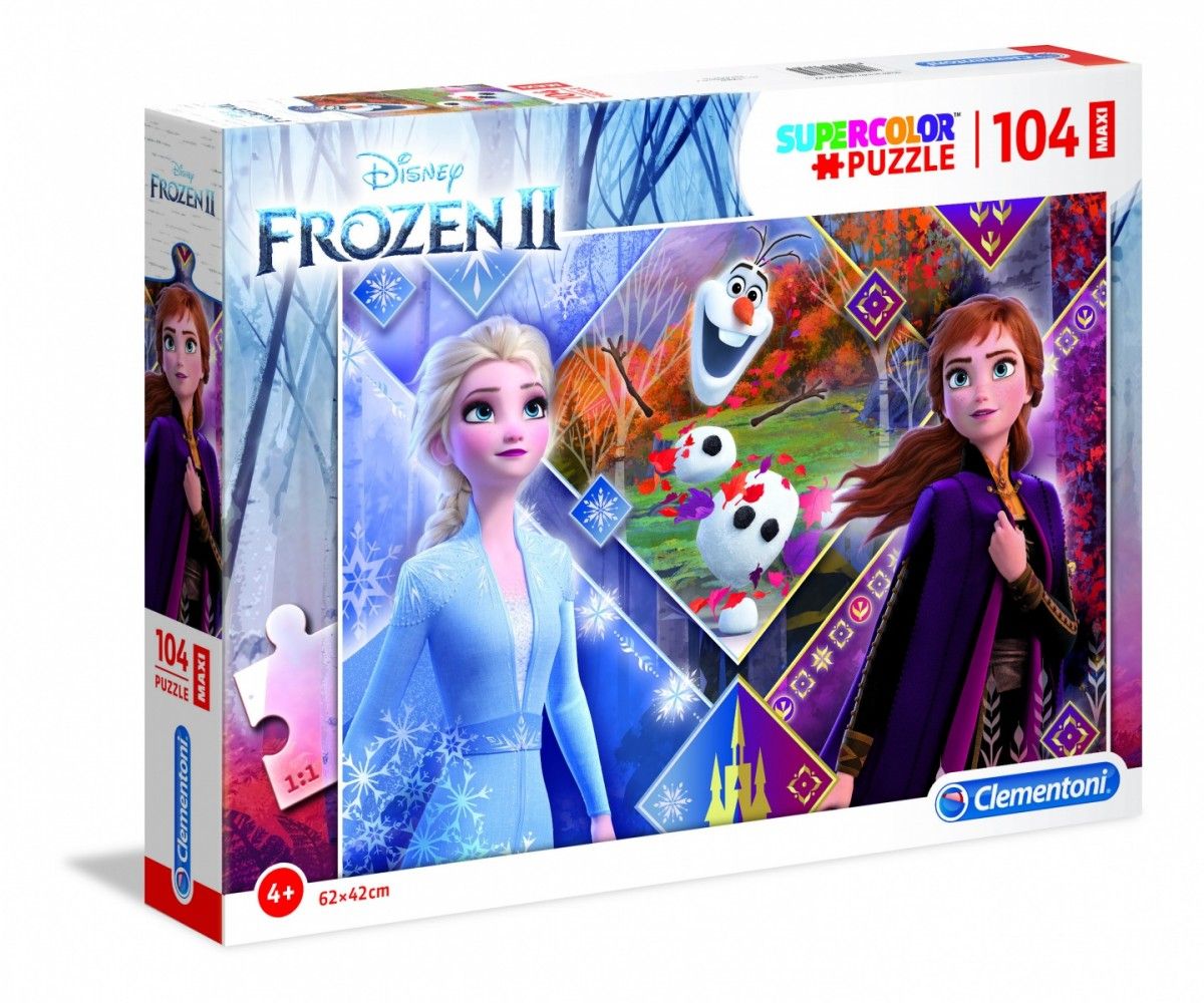 Clementoni puzzle 104 dílků MAXI - Frozen II 23739
