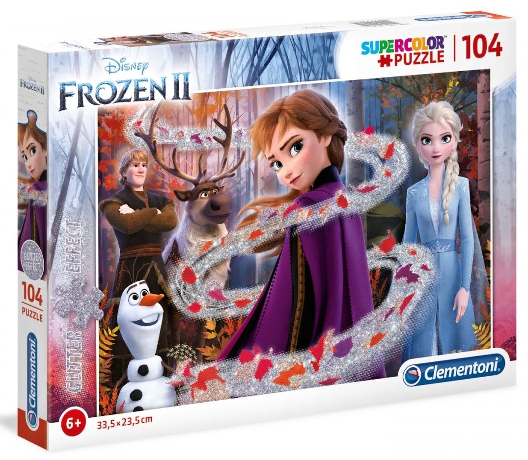 Puzzle Clementoni - 104 dílků brokát - Frozen II - Ledové království 20162