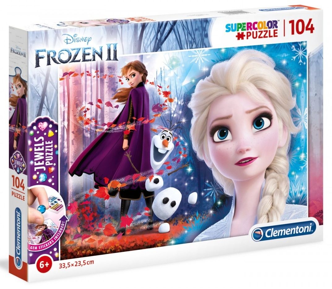Puzzle Clementoni - 104 dílků Jewels - Frozen II 20164