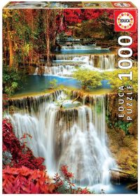 EDUCA Puzzle 1000 dílků -  Vodopády v hloubi lesa   18461