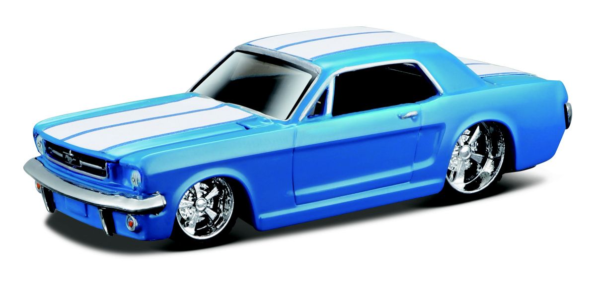 Maisto 1:64 15494 Design - Ford Mustang Notchback 1965 - modrá barva