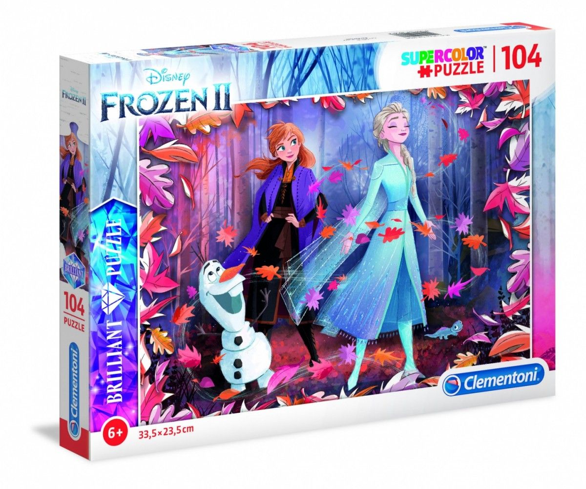 Puzzle Clementoni - 104 dílků Briliant - Frozen II 20161