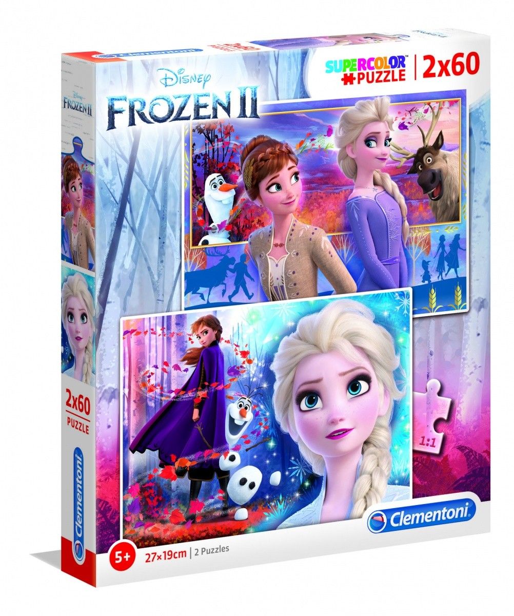 Puzzle Clementoni 2 x 60 dílků - Frozen II 21609