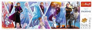 Puzzle TREFL 1000 dílků - panorama - Frozen II 29048