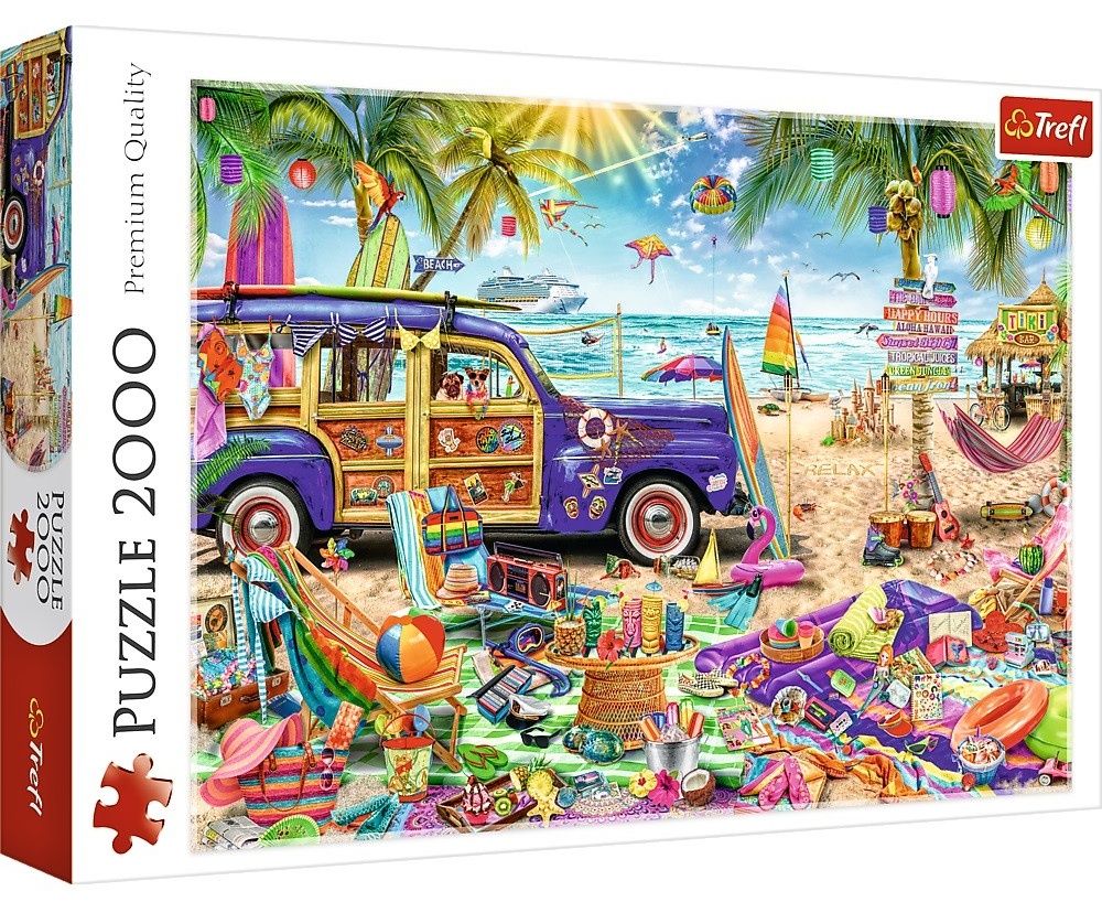 Puzzle Trefl 2000 dílků - Dovolená v tropech 27109