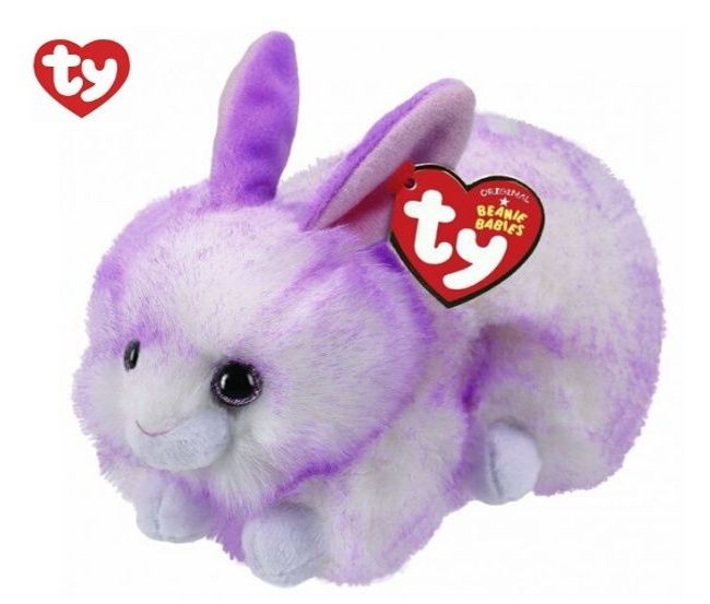 TY Beanie Boos - Ryley - fialový králíček 42116 - 15 cm plyšák