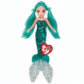 TY Mermaids -  Waverly - zelená  mořská panna a flitry 27 cm   02103  