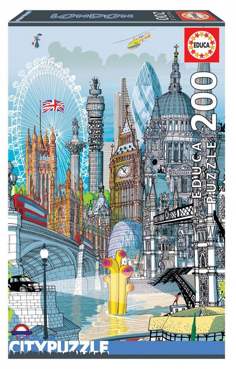 EDUCA puzzle 200 dílků - Londýn 18470