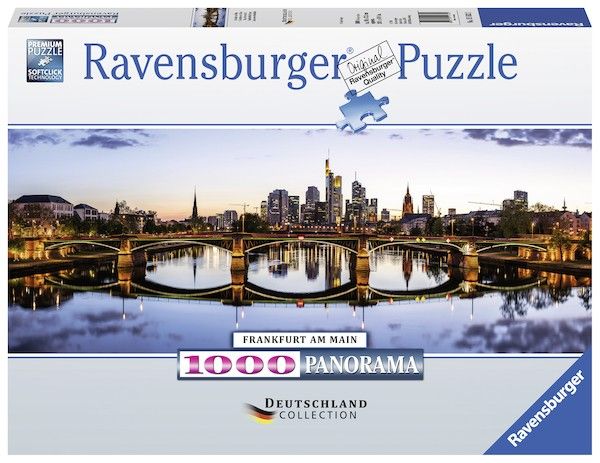 Puzzle Ravensburger 1000 dílků panorama - Frankfurt 151622